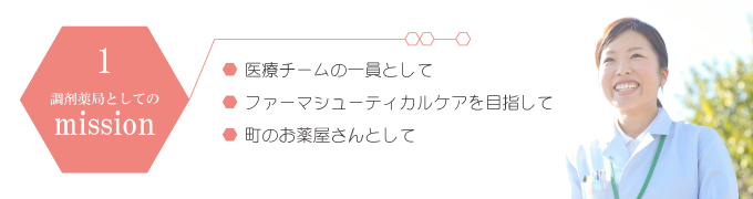 葦陽薬局のmissionその１